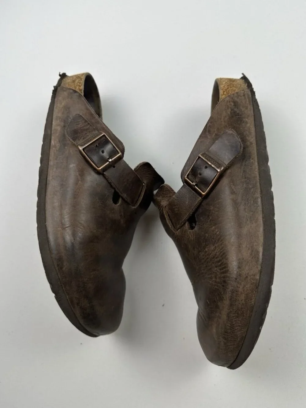 Birkenstock Boston Brown Leather Clogs Slip-on Shoes Sandals Men’s 8 EU 41 Brown